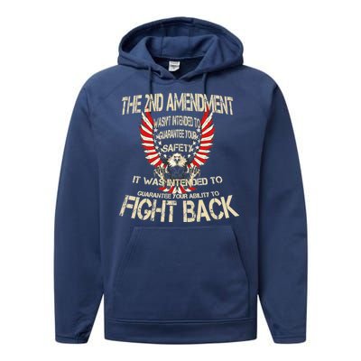 2nd Amendment Fight Back Performance Fleece Hoodie