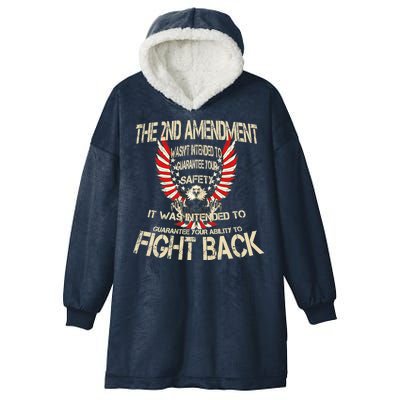 2nd Amendment Fight Back Hooded Wearable Blanket