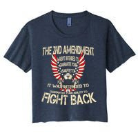 2nd Amendment Fight Back Women's Crop Top Tee