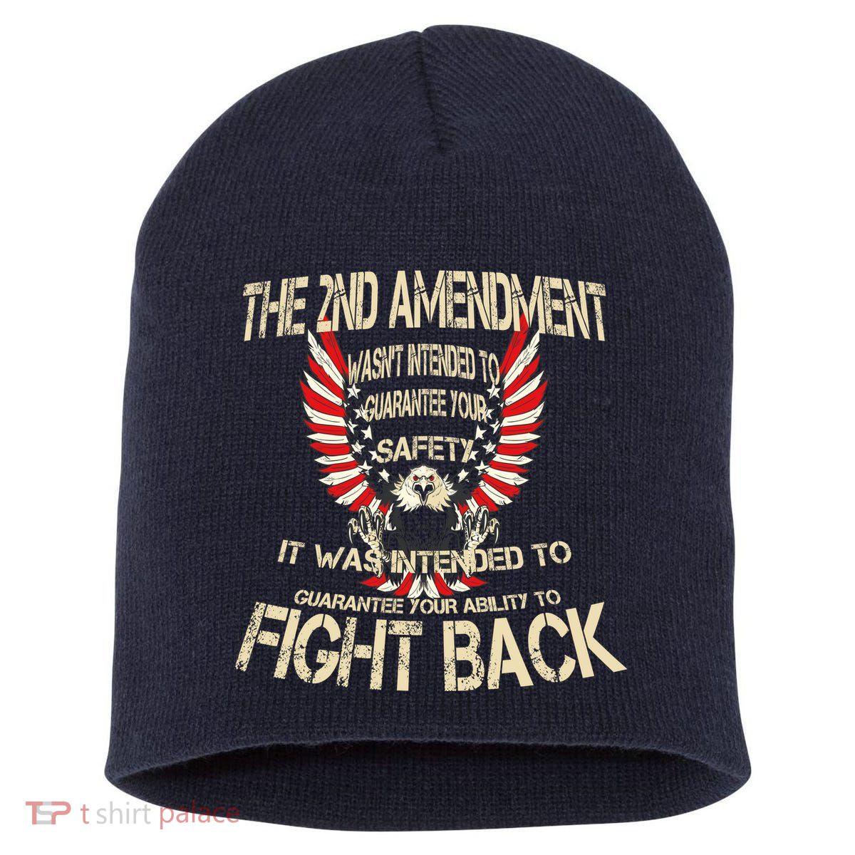 2nd Amendment Fight Back Short Acrylic Beanie