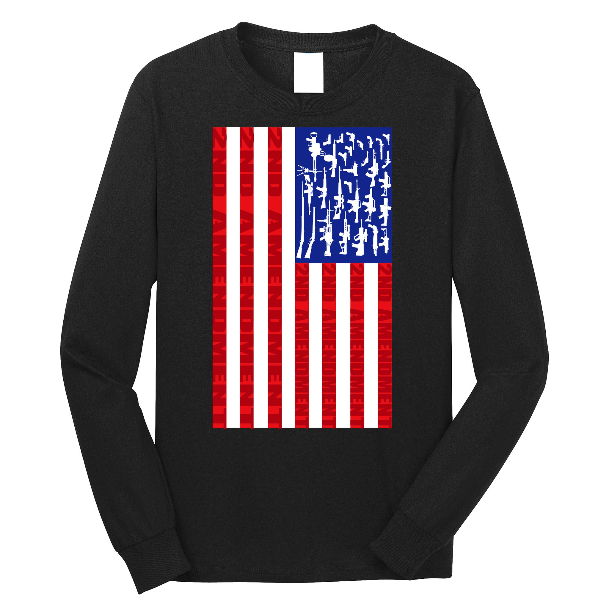 2nd Amendment Flag Long Sleeve Shirt