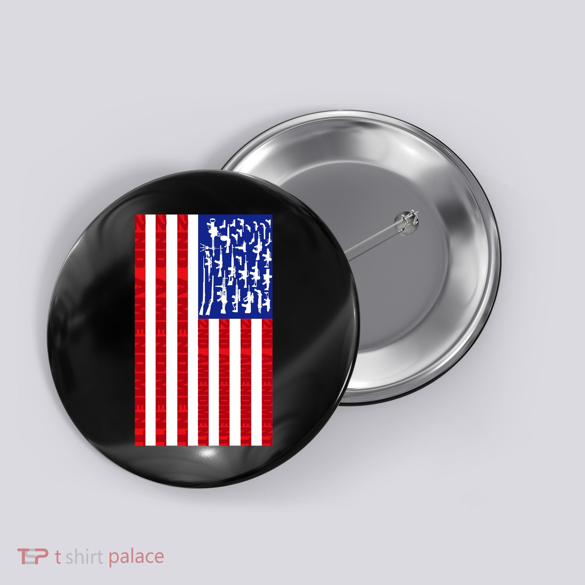 2nd Amendment Flag Button