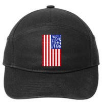 2nd Amendment Flag 7-Panel Snapback Hat