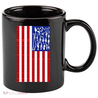 2nd Amendment Flag 11oz C Handle Ceramic Mug