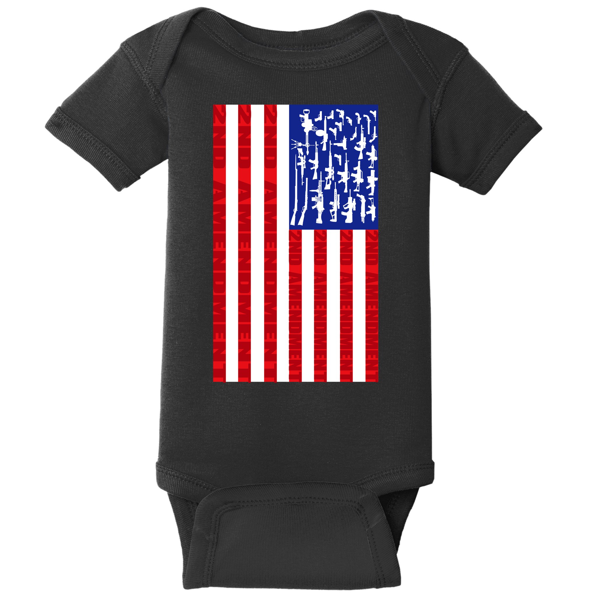 2nd Amendment Flag Baby Bodysuit