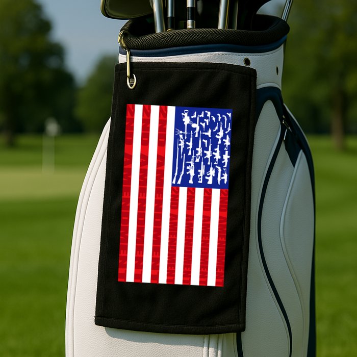 2nd Amendment Flag Golf Towel
