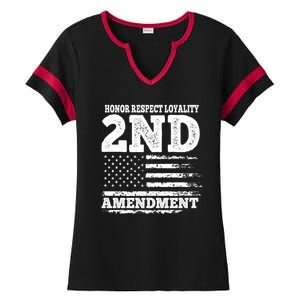 2nd Amendment Honor Respect Ladies Halftime Notch Neck Tee