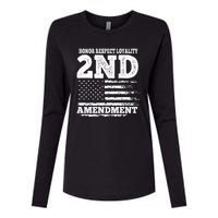 2nd Amendment Honor Respect Womens Cotton Relaxed Long Sleeve T-Shirt