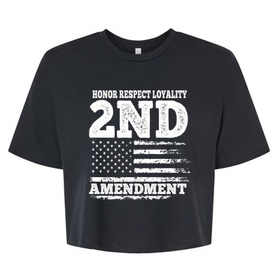 2nd Amendment Honor Respect Bella+Canvas Jersey Crop Tee