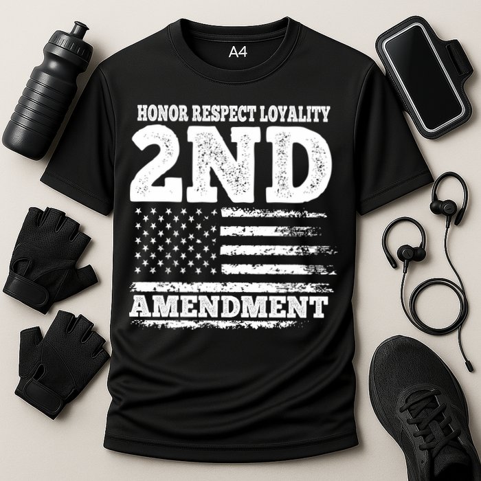 2nd Amendment Honor Respect Cooling Performance Crew T-Shirt