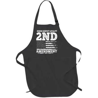 2nd Amendment Honor Respect Full-Length Apron With Pockets