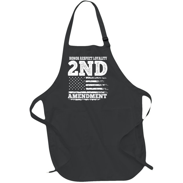 2nd Amendment Honor Respect Full-Length Apron With Pockets