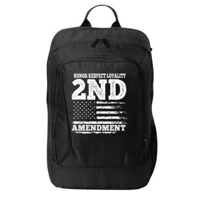 2nd Amendment Honor Respect City Backpack