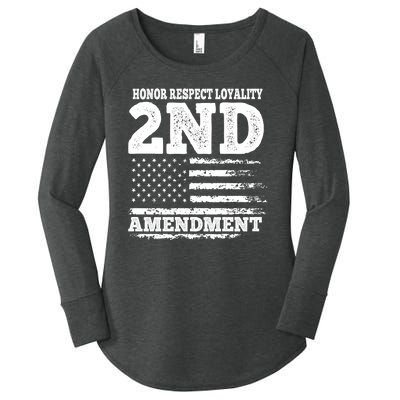 2nd Amendment Honor Respect Women's Perfect Tri Tunic Long Sleeve Shirt