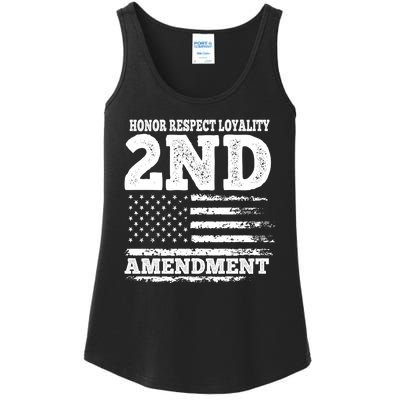 2nd Amendment Honor Respect Ladies Essential Tank