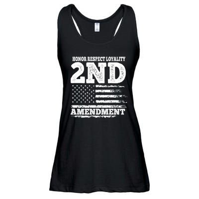 2nd Amendment Honor Respect Ladies Essential Flowy Tank