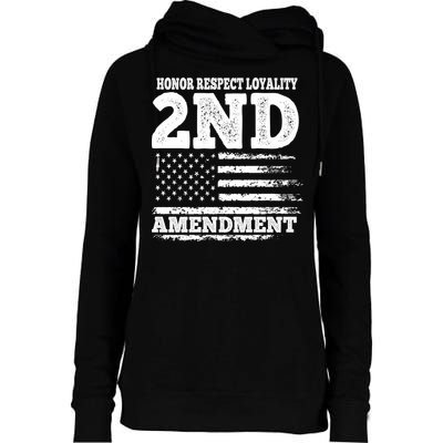 2nd Amendment Honor Respect Womens Funnel Neck Pullover Hood
