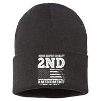 2nd Amendment Honor Respect Sustainable Knit Beanie