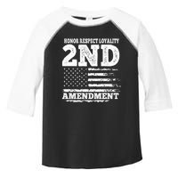 2nd Amendment Honor Respect Toddler Fine Jersey T-Shirt