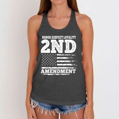 2nd Amendment Honor Respect Women's Knotted Racerback Tank