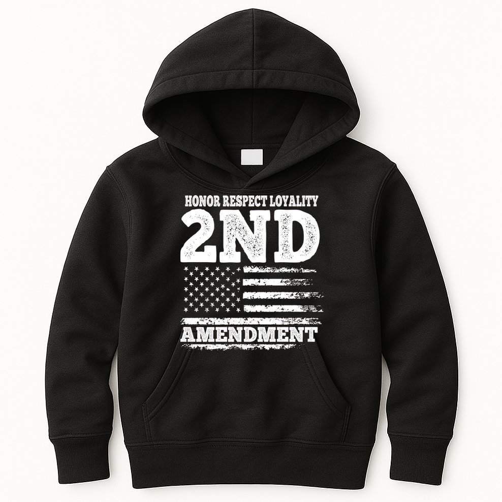 2nd Amendment Honor Respect Kids Hoodie