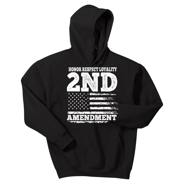 2nd Amendment Honor Respect Kids Hoodie