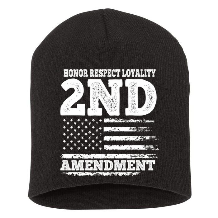 2nd Amendment Honor Respect Short Acrylic Beanie