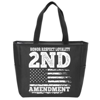 2nd Amendment Honor Respect Zip Tote Bag