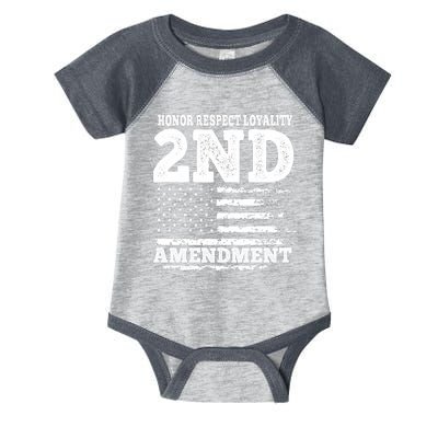 2nd Amendment Honor Respect Infant Baby Jersey Bodysuit