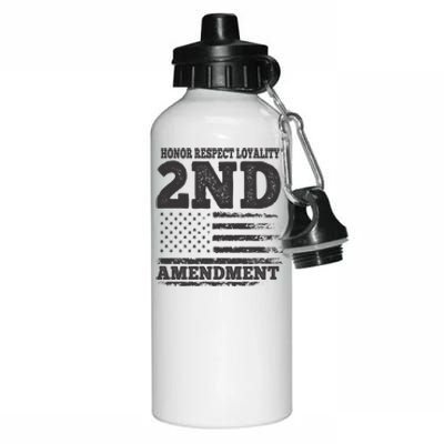 2nd Amendment Honor Respect Aluminum Water Bottle