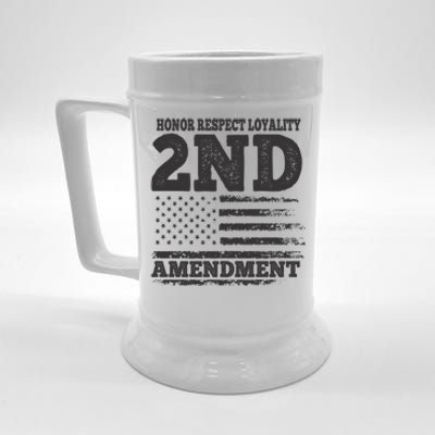 2nd Amendment Honor Respect Beer Stein