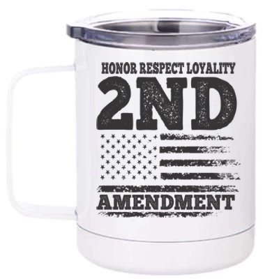 2nd Amendment Honor Respect 12 oz Stainless Steel Tumbler Cup