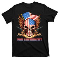 2nd Amendment USA Patriotic Skull T-Shirt