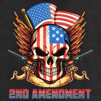 2nd Amendment USA Patriotic Skull Adult Drive Performance Visor