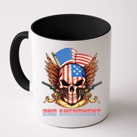 2nd Amendment USA Patriotic Skull Mug