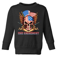 2nd Amendment USA Patriotic Skull Toddler Sweatshirt