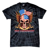 2nd Amendment USA Patriotic Skull Tie-Dye T-Shirt