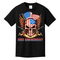 2nd Amendment USA Patriotic Skull Kids T-Shirt