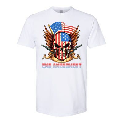 2nd Amendment USA Patriotic Skull Softstyle® CVC T-Shirt