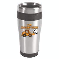 2nd Birthday I'm Digging Being Two 16oz Travel Tumbler