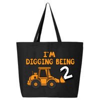 2nd Birthday I'm Digging Being Two 25L Jumbo Tote