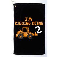 2nd Birthday I'm Digging Being Two Golf Towel