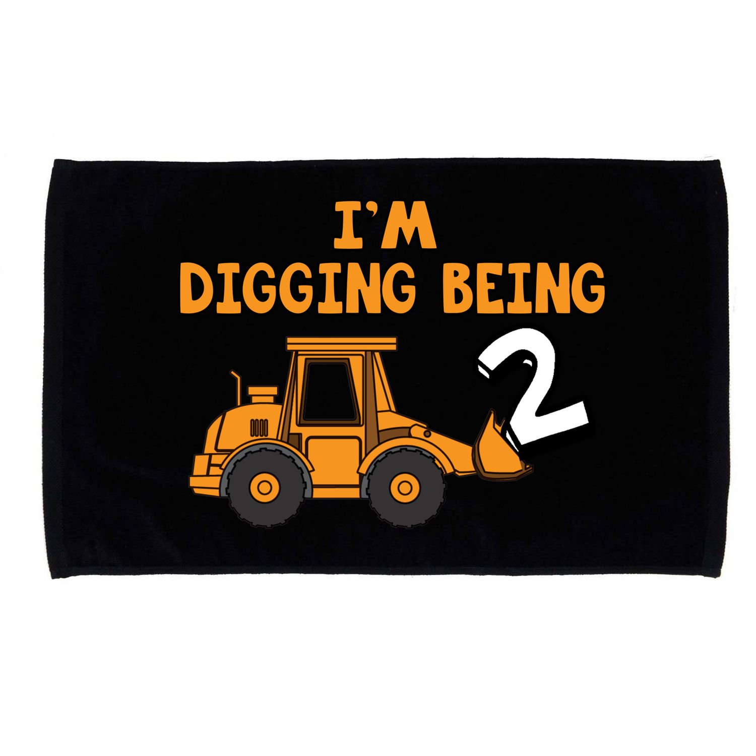 2nd Birthday I'm Digging Being Two Microfiber Hand Towel