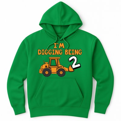 2nd Birthday I'm Digging Being Two Hoodie