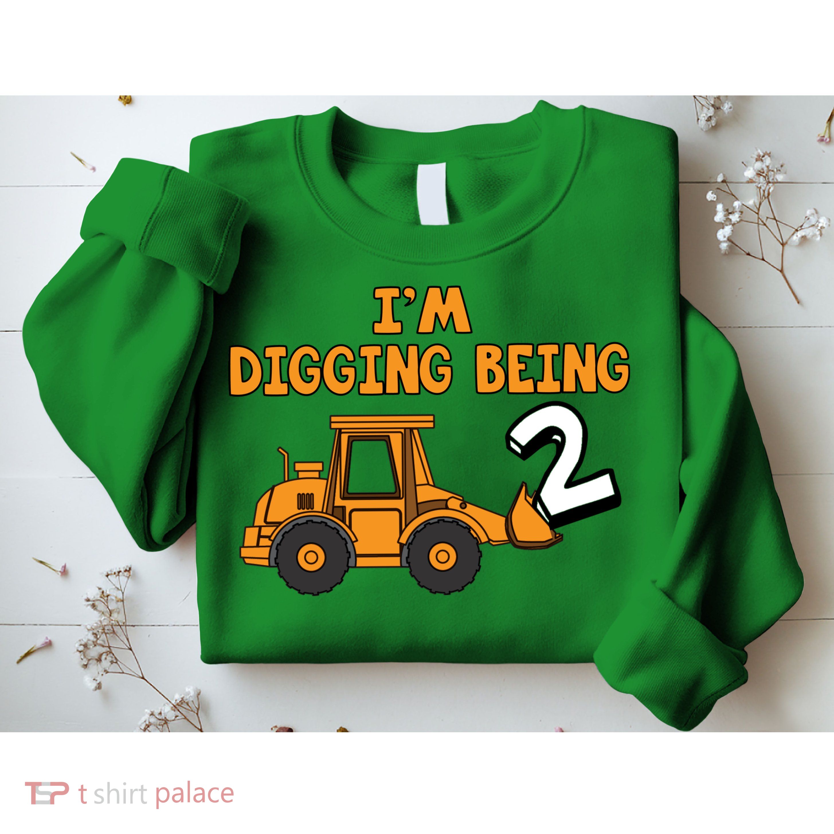 2nd Birthday I'm Digging Being Two Sweatshirt