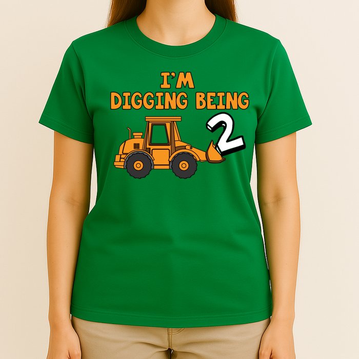 2nd Birthday I'm Digging Being Two T-Shirt