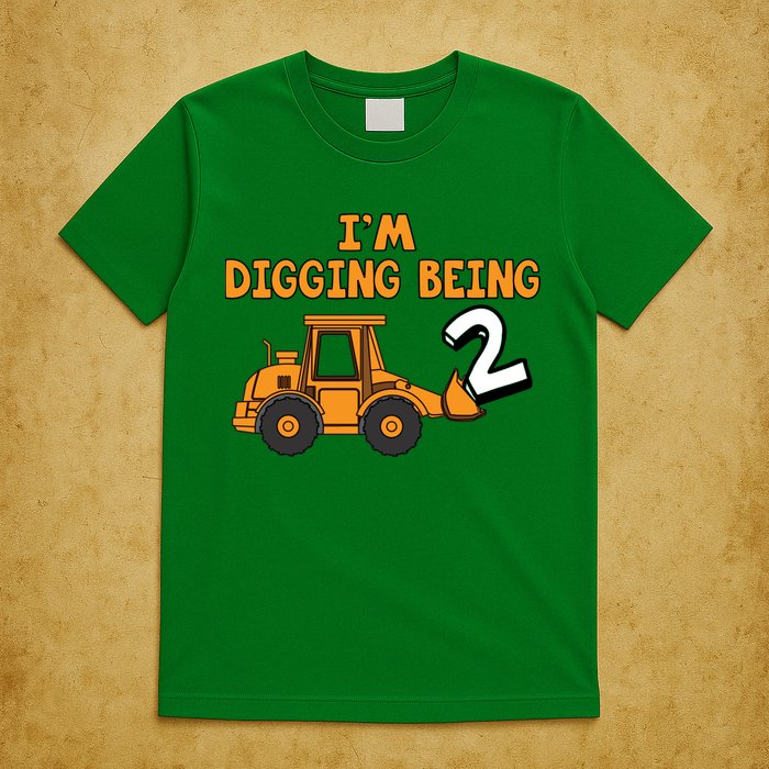 2nd Birthday I'm Digging Being Two T-Shirt