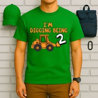 2nd Birthday I'm Digging Being Two T-Shirt
