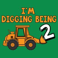 2nd Birthday I'm Digging Being Two T-Shirt
