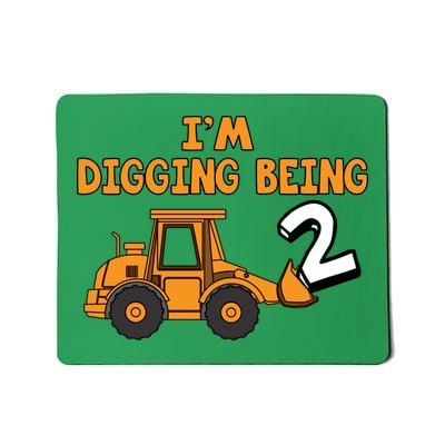 2nd Birthday I'm Digging Being Two Mousepad